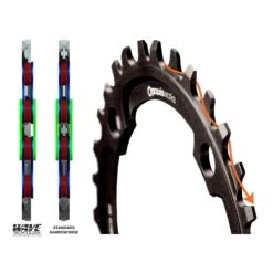 Praxis Works - Plateau VTT ERing Steel 104 Mm - Technologie Wave™ -Magasin d'équipement professionnel pour vélo praxis works plateau ering steel 104mm wawe maillon 3840x2160